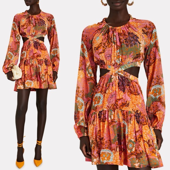 A.L.C. Izzy Silk Fit &Flare Cutout Dress, Size 4 New w/Tag Retail $695 SOLD OUT! - Picture 14 of 14